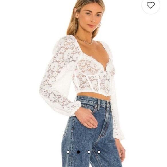 NWT V. Chapman Delphine Black Top Lace Blouse Size 0 - Picture 3 of 11